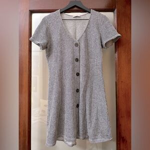 Zara Size L gray button down dress